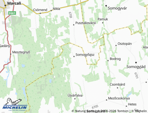 Mapa MICHELIN Somogyfajsz - ViaMichelin