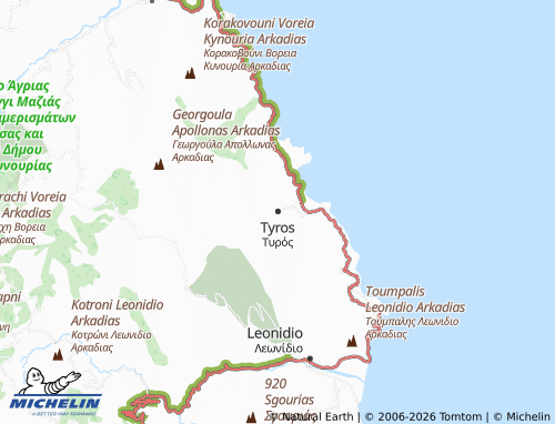 Carte MICHELIN Tyros - ViaMichelin