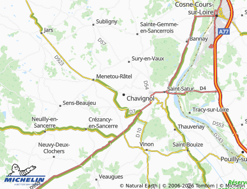 Mappa MICHELIN Chavignol - ViaMichelin