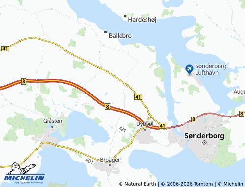 MICHELIN-Landkarte Vester Sottrup - ViaMichelin