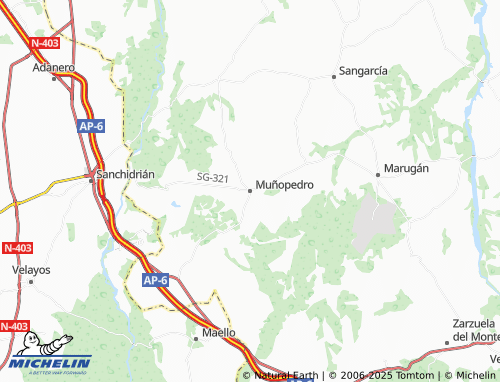 MICHELIN Muñopedro map - ViaMichelin
