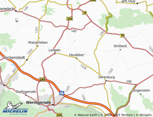 Kaart MICHELIN Heudeber - ViaMichelin