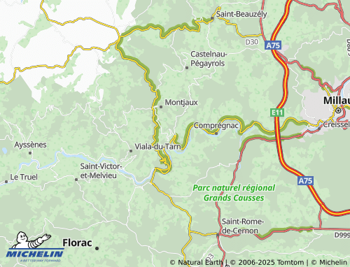 Mapa MICHELIN Saint-Hippolyte - ViaMichelin
