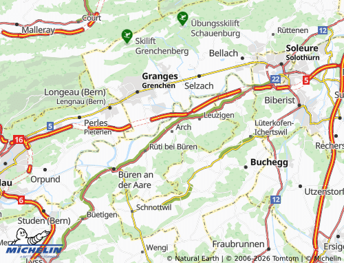 MICHELIN-Landkarte Arch - ViaMichelin