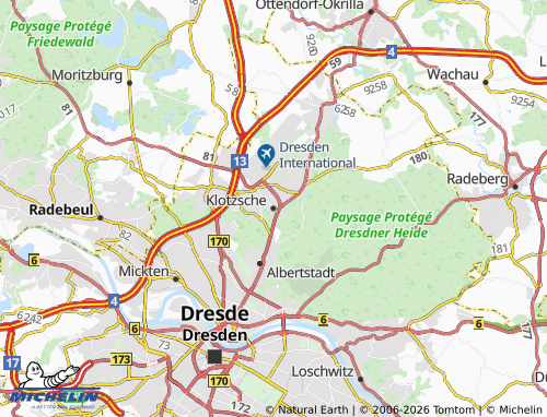Mappa MICHELIN Klotzsche - ViaMichelin