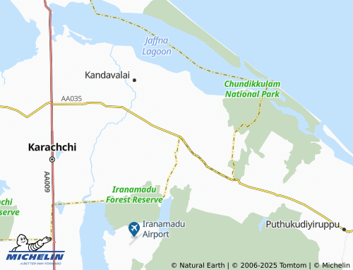 MICHELIN Tharmapuram East map - ViaMichelin