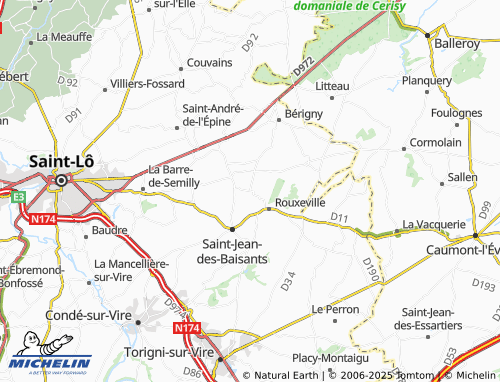 MICHELIN Notre-Dame-d'Elle map - ViaMichelin