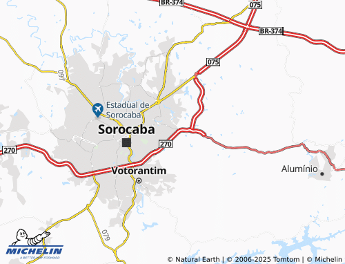 MICHELIN Jardim Bandeirantes map - ViaMichelin