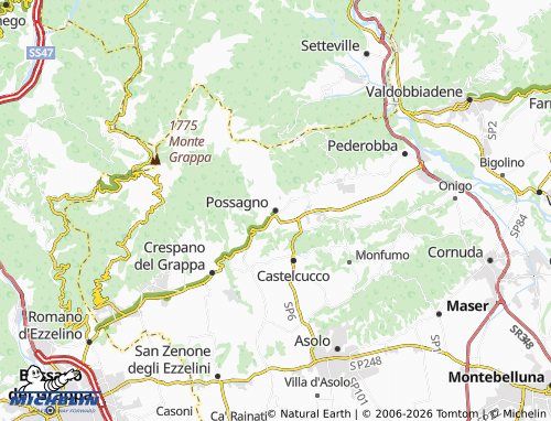 Mapa MICHELIN Possagno - ViaMichelin