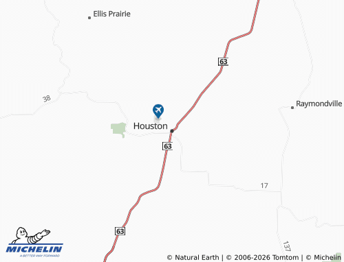 Kaart MICHELIN Houston - ViaMichelin