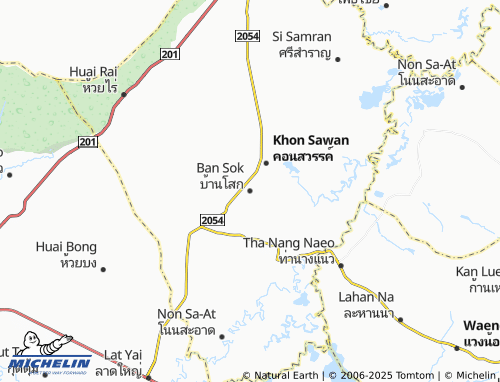 MICHELIN Ban Sok map - ViaMichelin