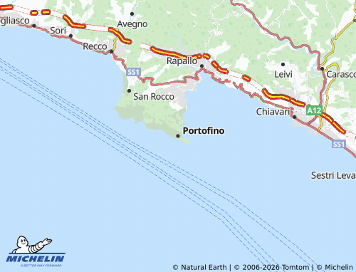 Kaart MICHELIN Portofino - ViaMichelin