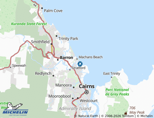Mapa MICHELIN Machans Beach - ViaMichelin