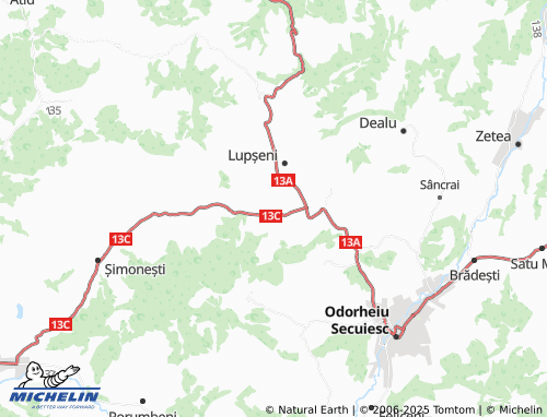MICHELIN-Landkarte Morăreni - ViaMichelin