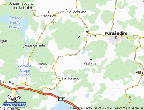 Mapa MICHELIN El Pueblito - ViaMichelin