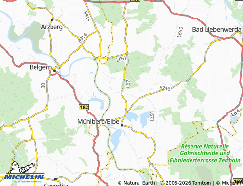 MICHELIN Brottewitz map - ViaMichelin