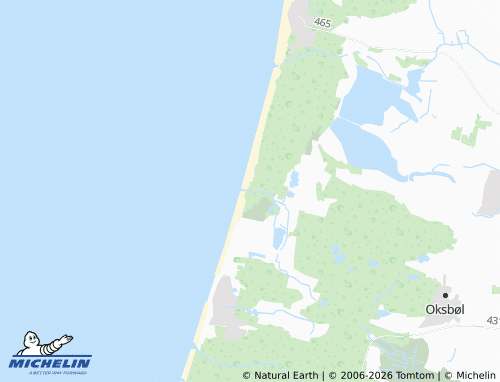MICHELIN-Landkarte Børsmose Strand - ViaMichelin