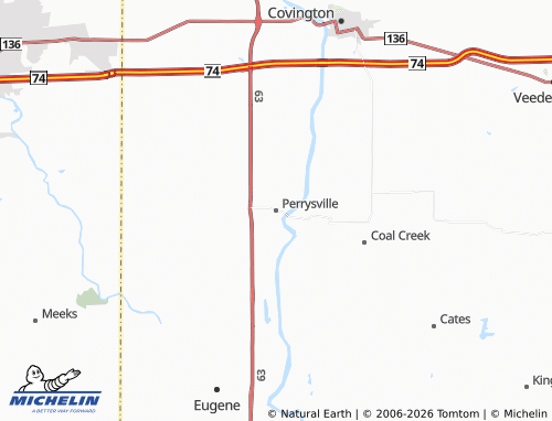 Mappa MICHELIN Perrysville - ViaMichelin