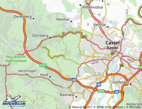 MICHELIN Herkules map - ViaMichelin