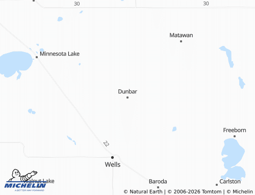 Carte MICHELIN Dunbar - ViaMichelin