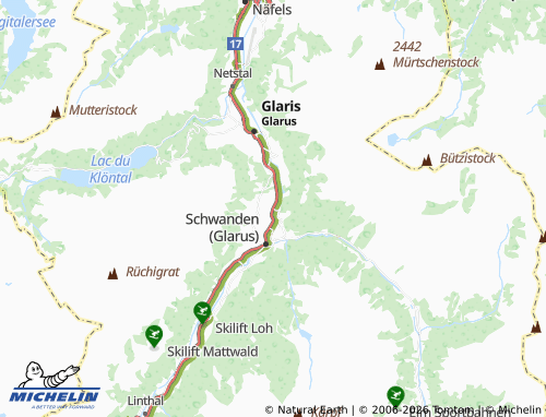 Carte MICHELIN Mitlödi - ViaMichelin