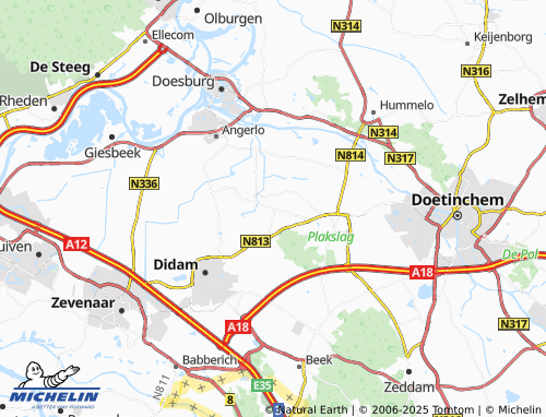 Carte MICHELIN Nieuw-Wehl - ViaMichelin