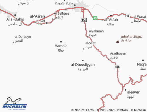 MICHELIN-Landkarte al-'Aqeeq - ViaMichelin