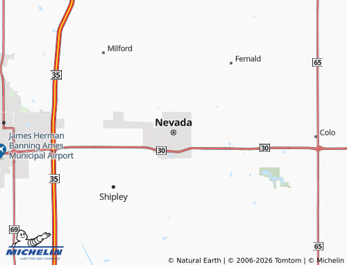 Kaart MICHELIN Nevada - ViaMichelin