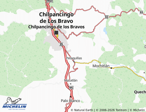 Mappa MICHELIN Sentimientos de La Nación - ViaMichelin