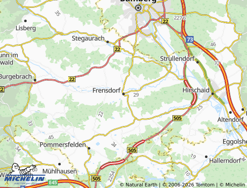 MICHELIN Frensdorf map - ViaMichelin