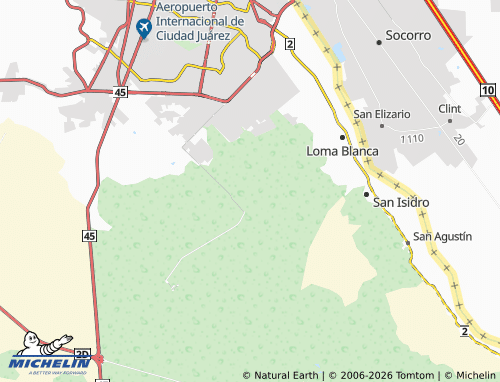 Mappa MICHELIN Valle Fundadores - ViaMichelin