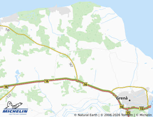 Kaart MICHELIN Selkær Mølle - ViaMichelin