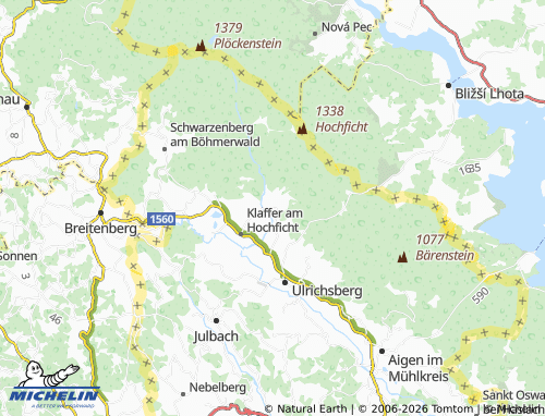 MICHELIN Pfaffetschlag map - ViaMichelin
