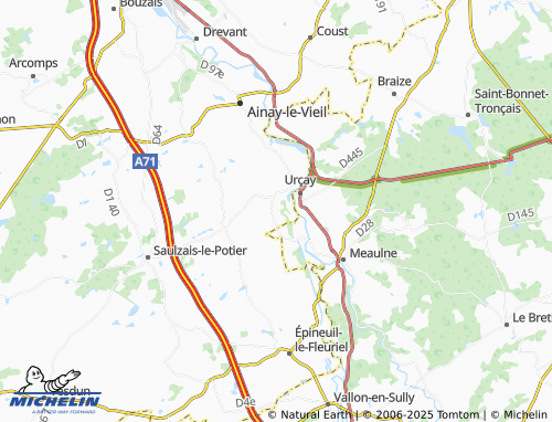 Carte MICHELIN Pontoux - ViaMichelin