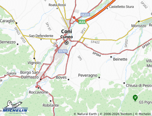 Mapa MICHELIN Ruata Gauteri - ViaMichelin