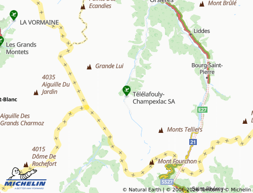 Mapa MICHELIN La Fouly - ViaMichelin