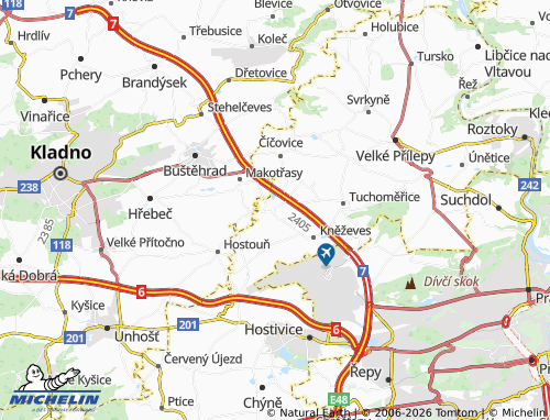 Mappa MICHELIN Středokluky - ViaMichelin