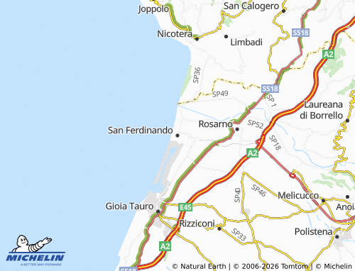 Mappa MICHELIN San Ferdinando - ViaMichelin