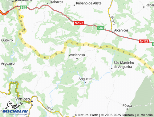 MICHELIN Avelanoso map - ViaMichelin