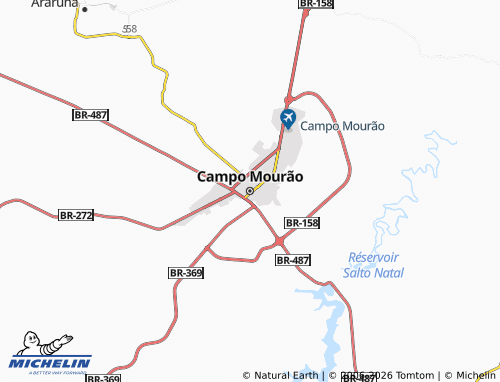 Mapa MICHELIN Campo Mourão - ViaMichelin