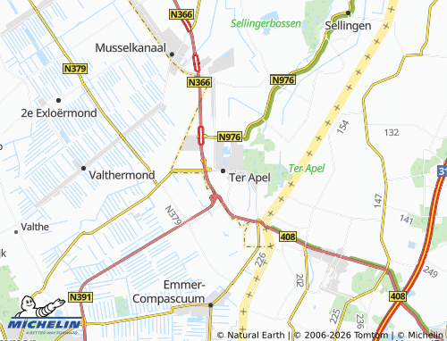 Mapa MICHELIN Ter Apel - ViaMichelin