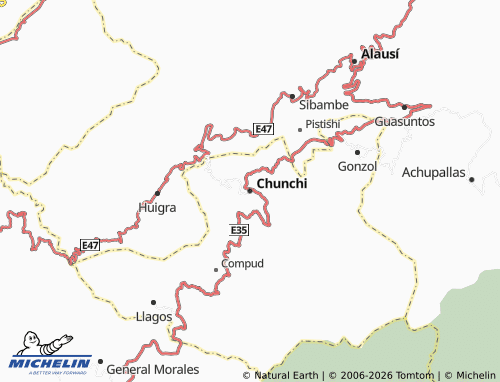 MICHELIN-Landkarte Chunchi - ViaMichelin