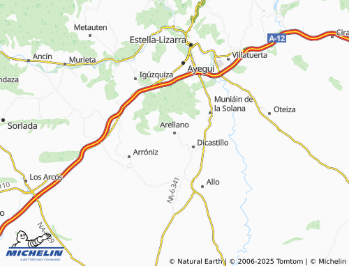 Carte MICHELIN Arellano - ViaMichelin