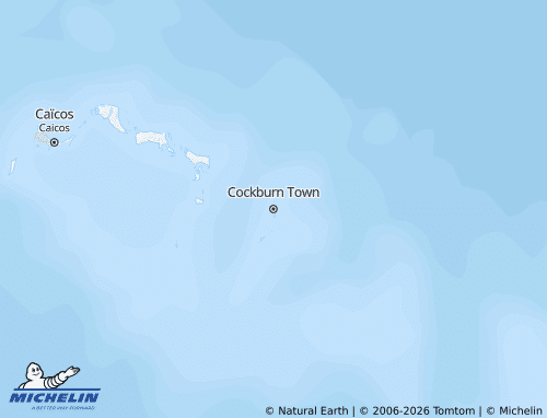 Mapa MICHELIN Ilhas Turcas e Caicos - ViaMichelin