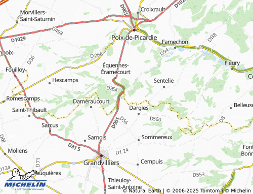 MICHELIN-Landkarte Frocourt - ViaMichelin