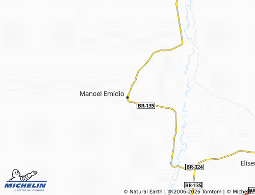 Mapa MICHELIN Manoel Emídio - ViaMichelin