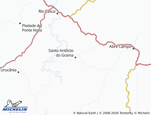 Mapa MICHELIN Santo Antônio do Grama - ViaMichelin