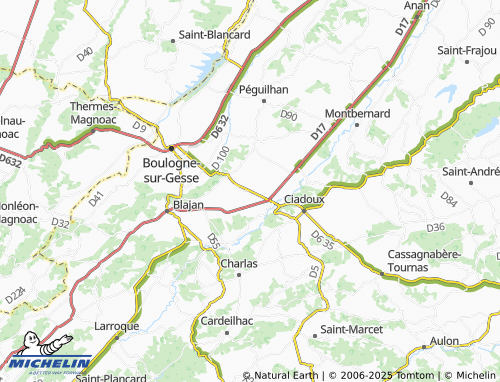 MICHELIN Saint-Pé-Delbosc map - ViaMichelin