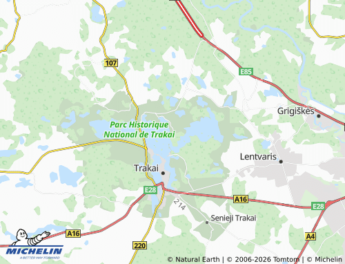 MICHELIN Užutrakis map - ViaMichelin