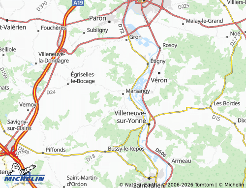 Mapa MICHELIN Marsangy - ViaMichelin